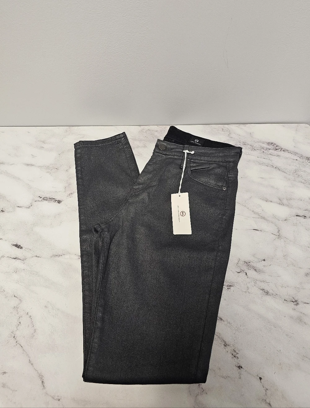 Ag Adriano Goldschmied The Farrah High Rise‎ Skinny Gray Jeans 27 NWT